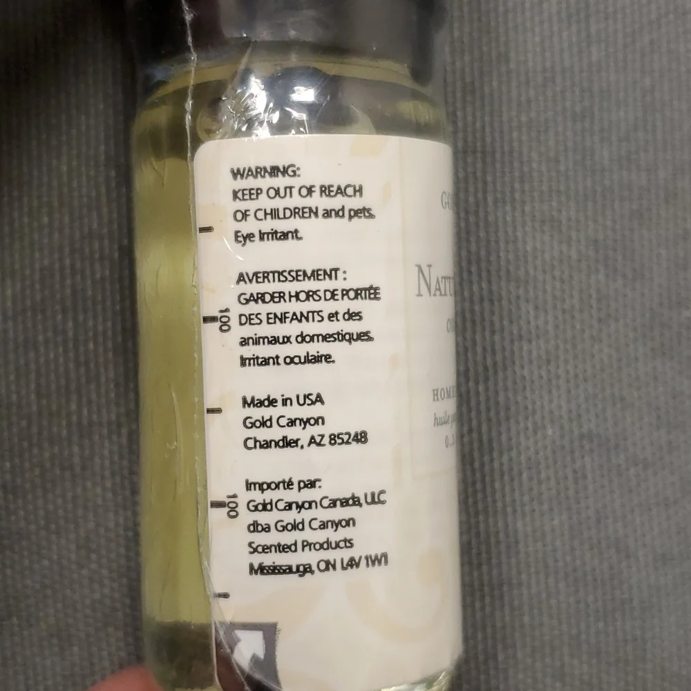 NATURAL COTTON Home Fragrance Oil from Gold‎ Canyon 0.3 FL Oz